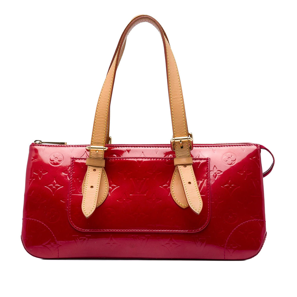 Louis Vuitton Monogram Vernis Rosewood Avenue Shoulder Bag - Red