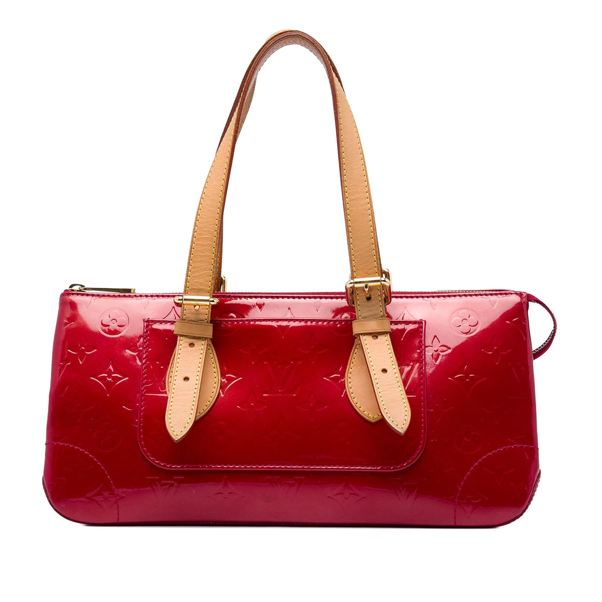 Louis Vuitton Monogram Vernis Rosewood Avenue Shoulder Bag - Red