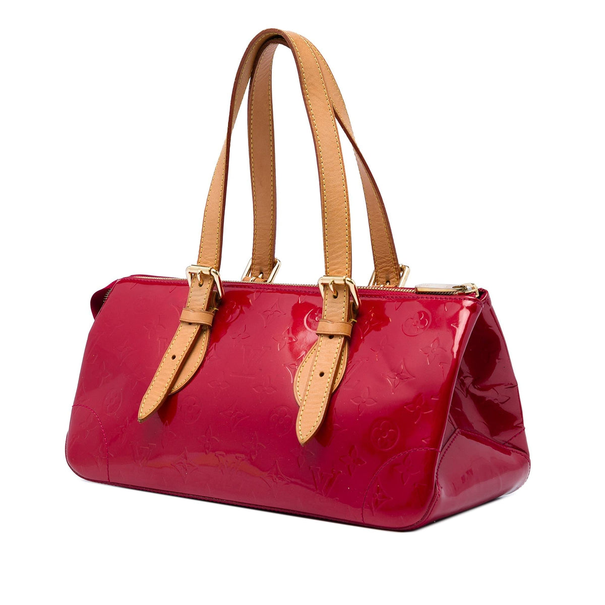 Louis Vuitton Monogram Vernis Rosewood Avenue Shoulder Bag - Red