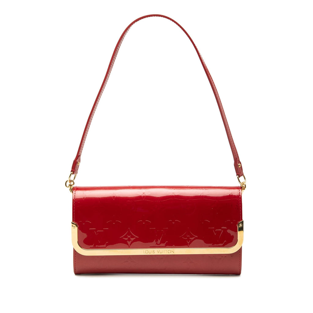 Louis Vuitton Monogram Vernis Rossmore MM Shoulder Bag - Red