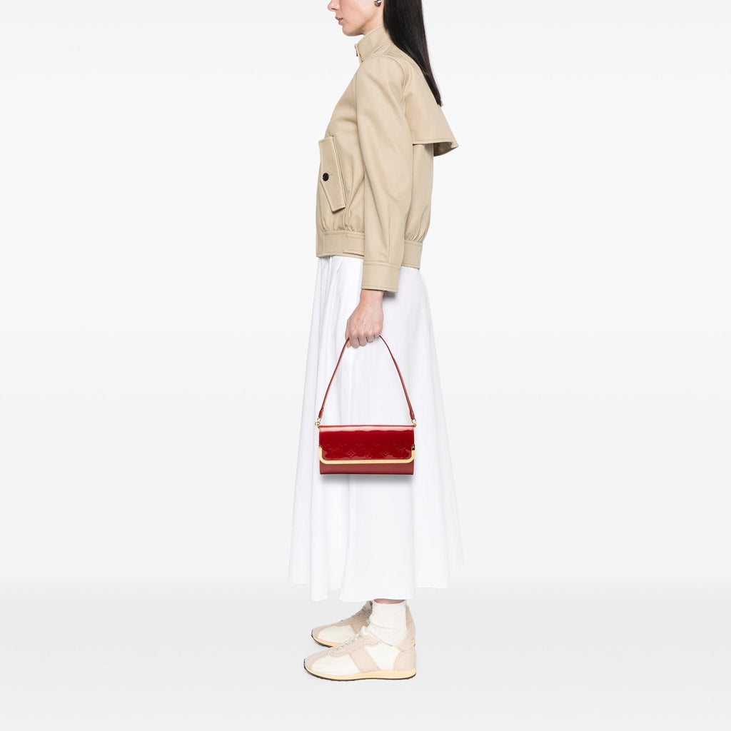 Louis Vuitton Monogram Vernis Rossmore MM Shoulder Bag - Red