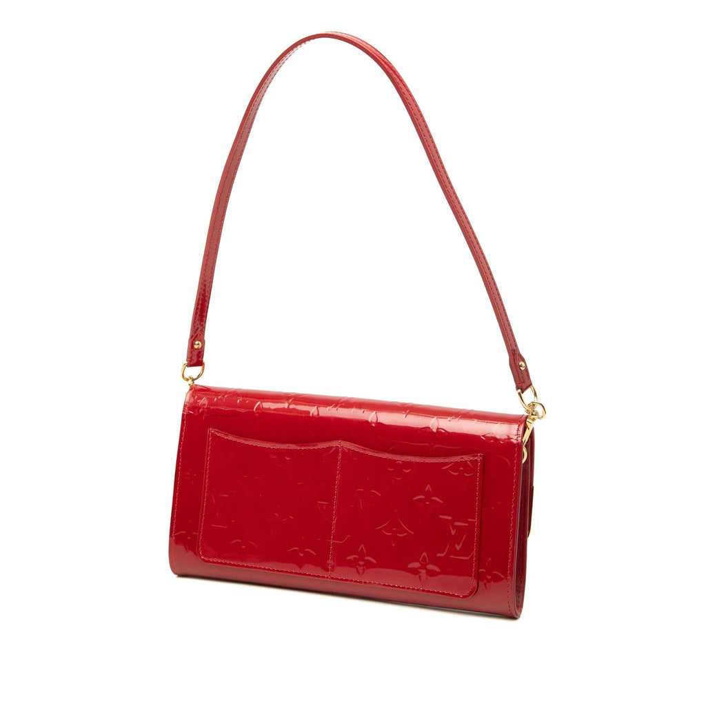 Louis Vuitton Monogram Vernis Rossmore MM Shoulder Bag - Red