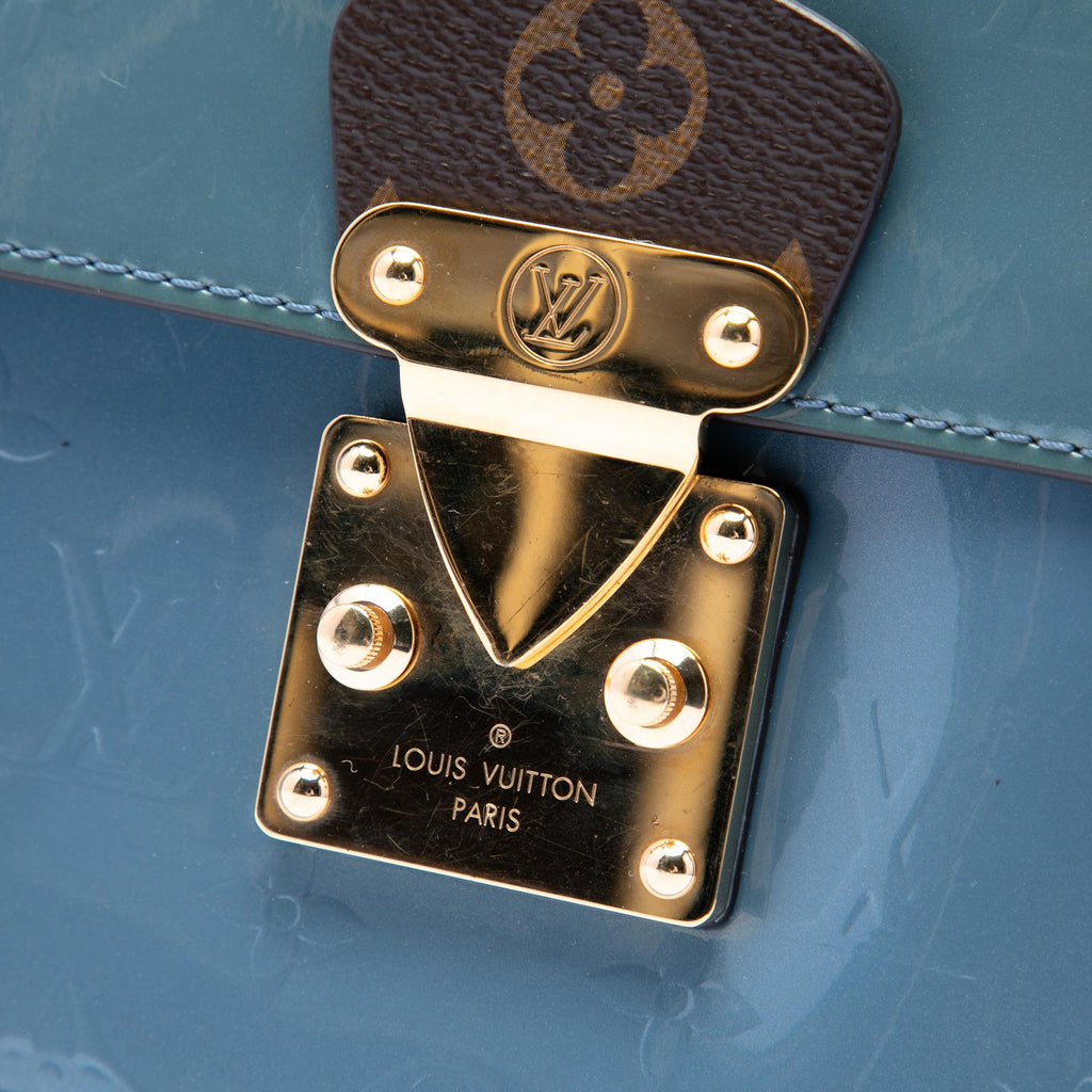 Louis Vuitton Monogram Vernis Spring Street Satchel - Blue