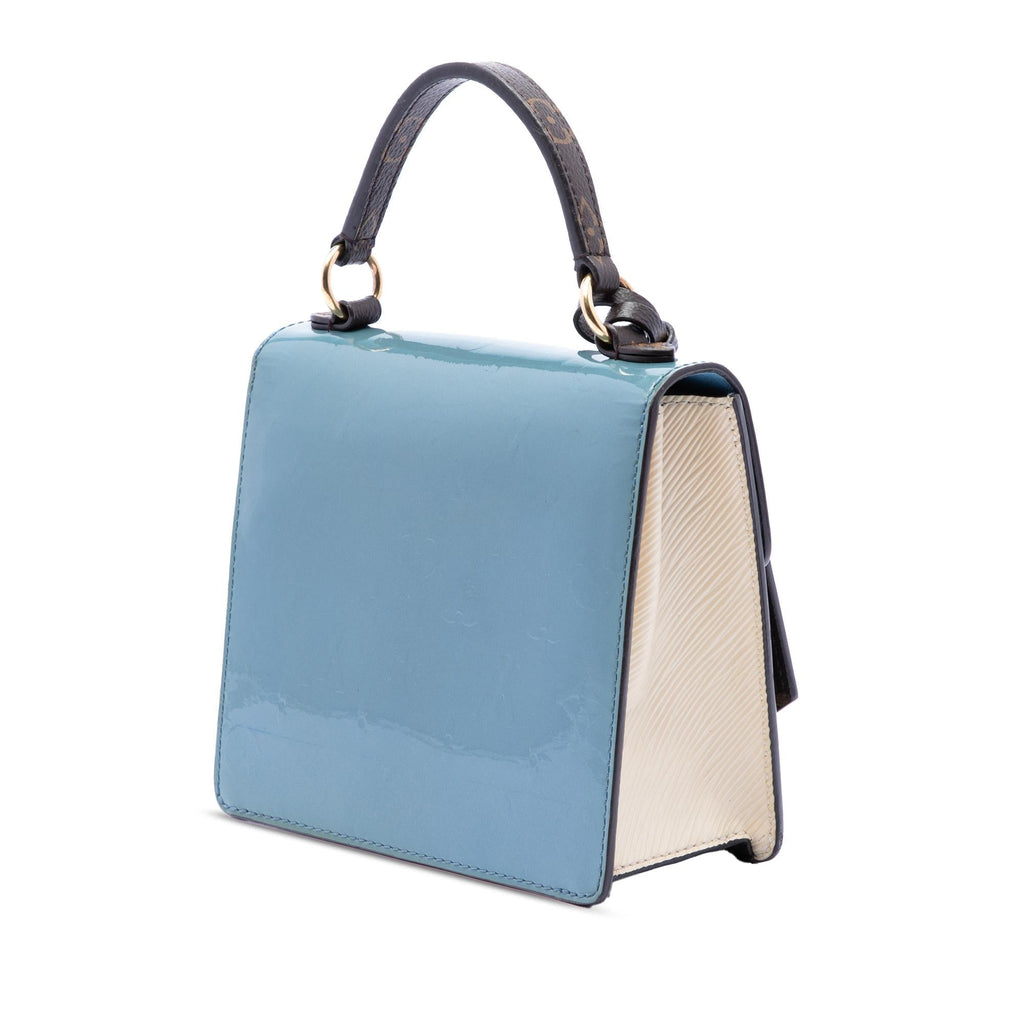 Louis Vuitton Monogram Vernis Spring Street Satchel - Blue