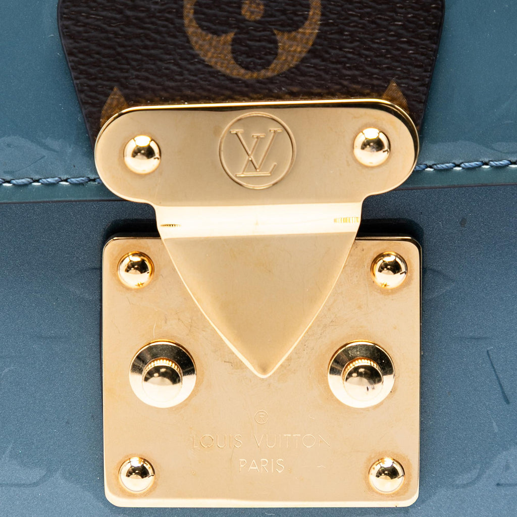 Louis Vuitton Monogram Vernis Spring Street Satchel - Blue