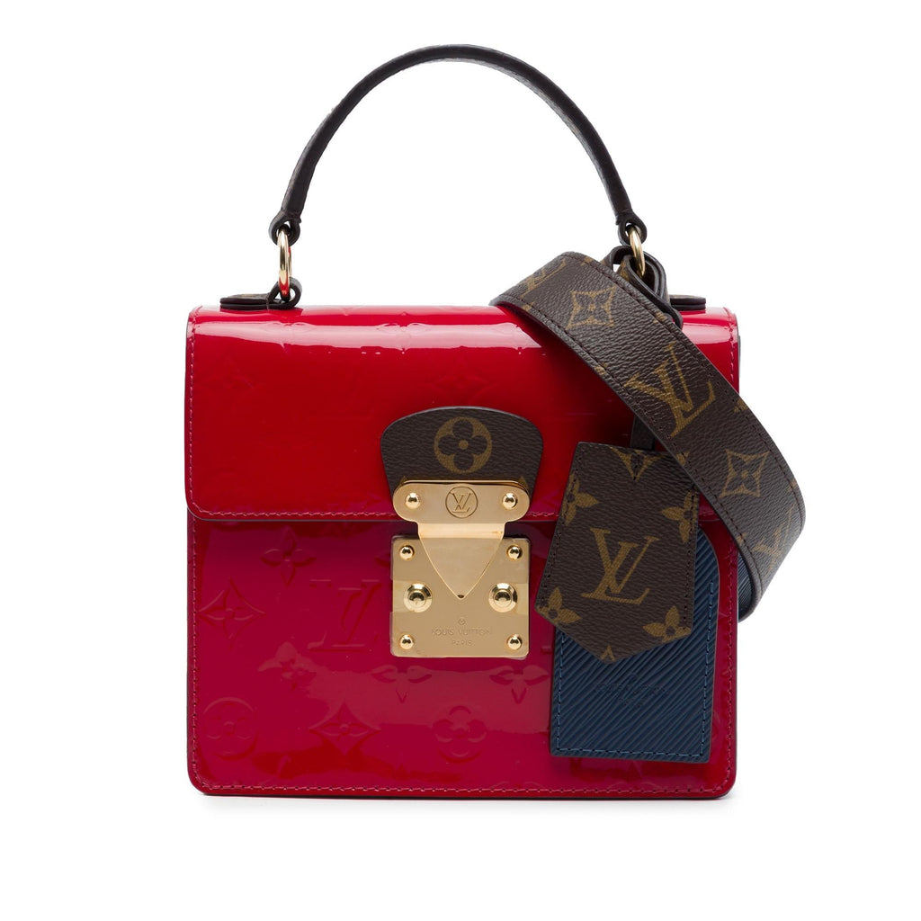 Louis Vuitton Monogram Vernis Spring Street Satchel - Red