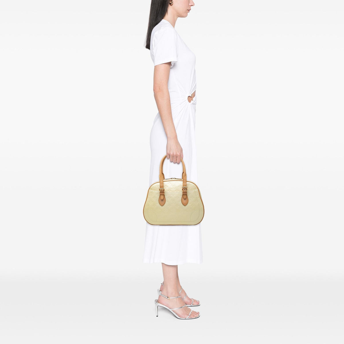 Louis Vuitton Monogram Vernis Summit Drive Satchel - White