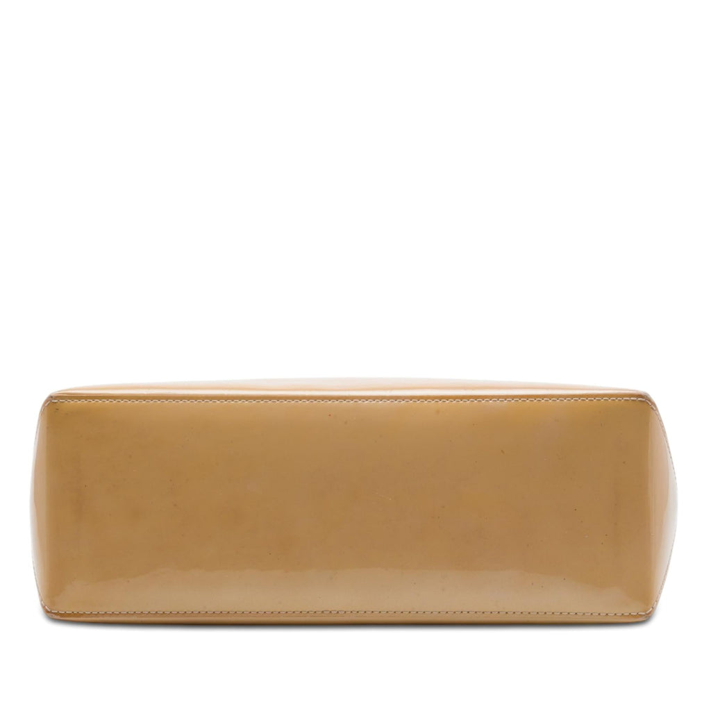 Louis Vuitton Monogram Vernis Wilshire PM Satchel - Beige