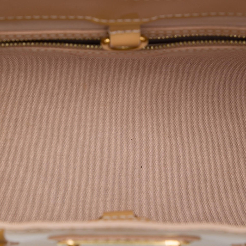 Louis Vuitton Monogram Vernis Wilshire PM Satchel - Beige