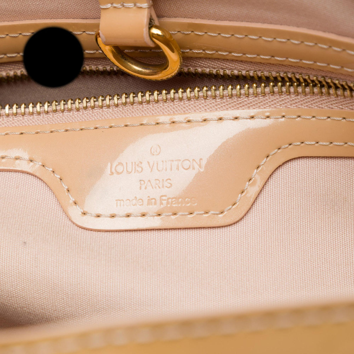 Louis Vuitton Monogram Vernis Wilshire PM Satchel - Beige