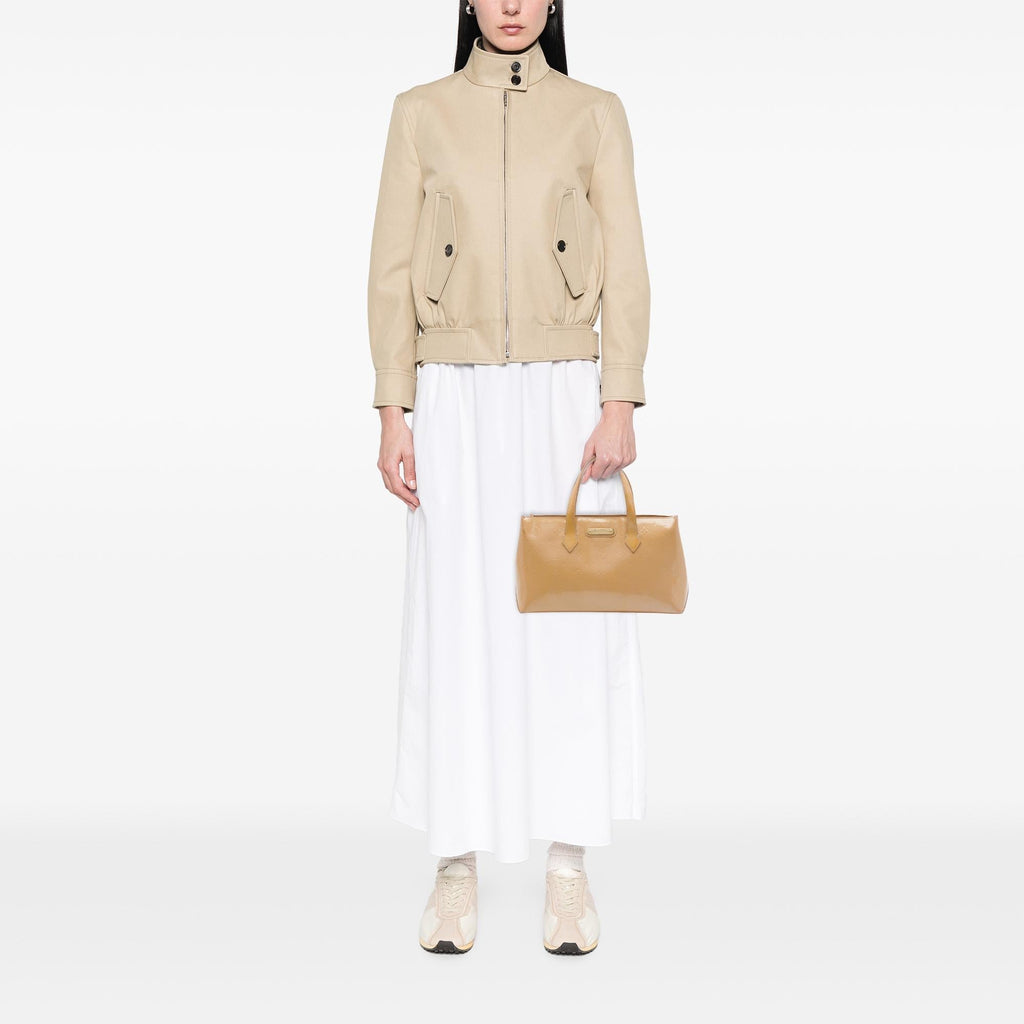 Louis Vuitton Monogram Vernis Wilshire PM Satchel - Beige