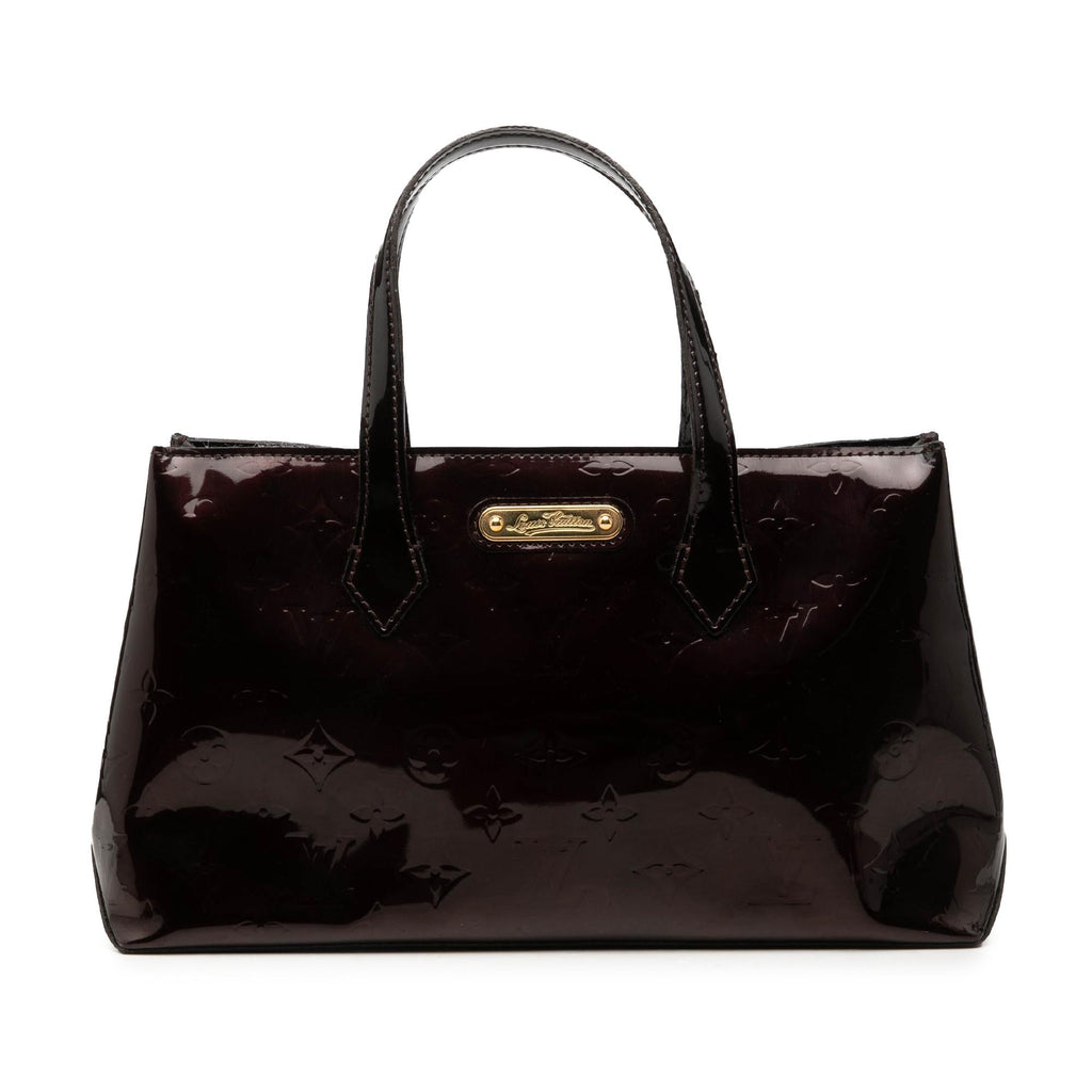 Louis Vuitton Monogram Vernis Wilshire PM Satchel - Purple