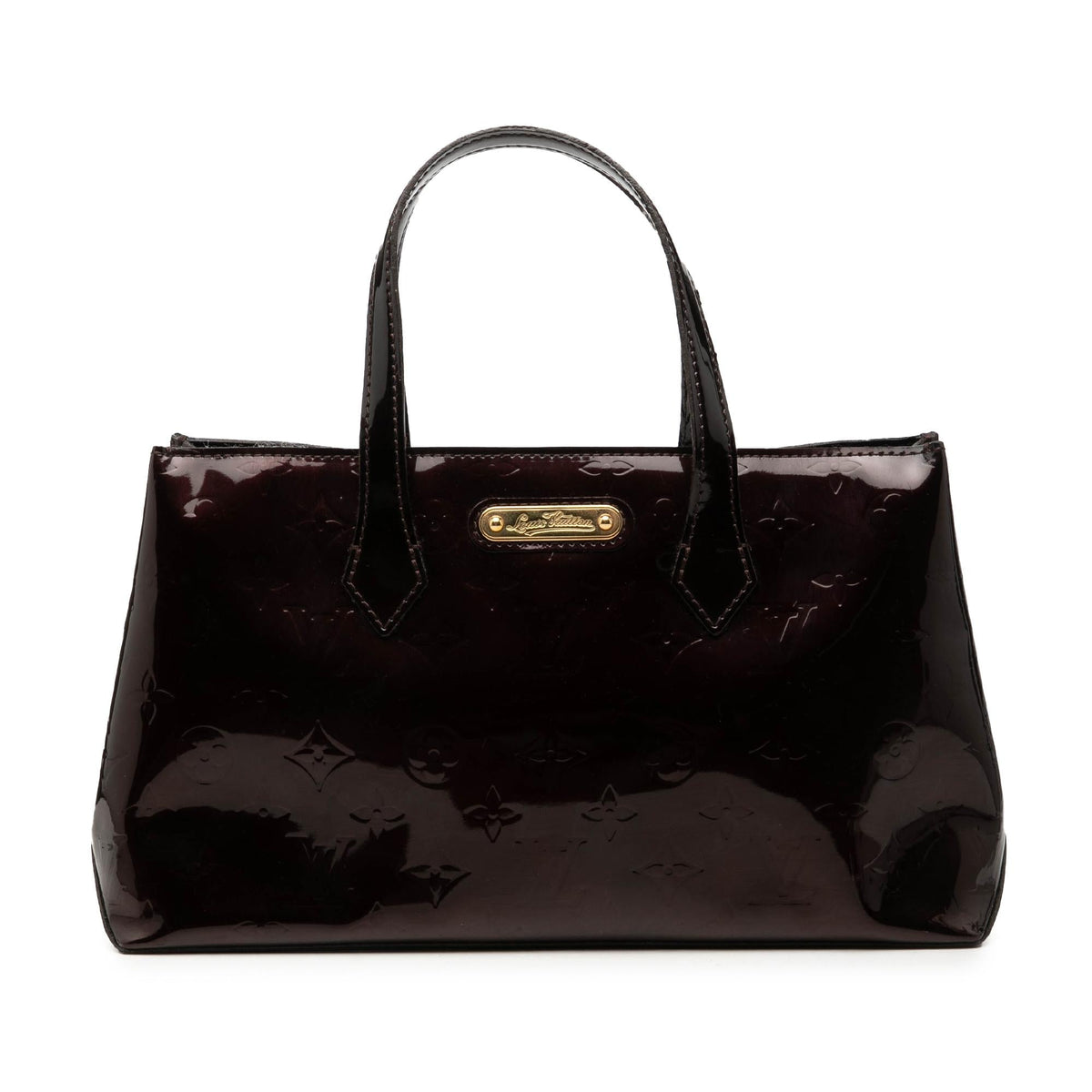 Louis Vuitton Monogram Vernis Wilshire PM Satchel - Purple