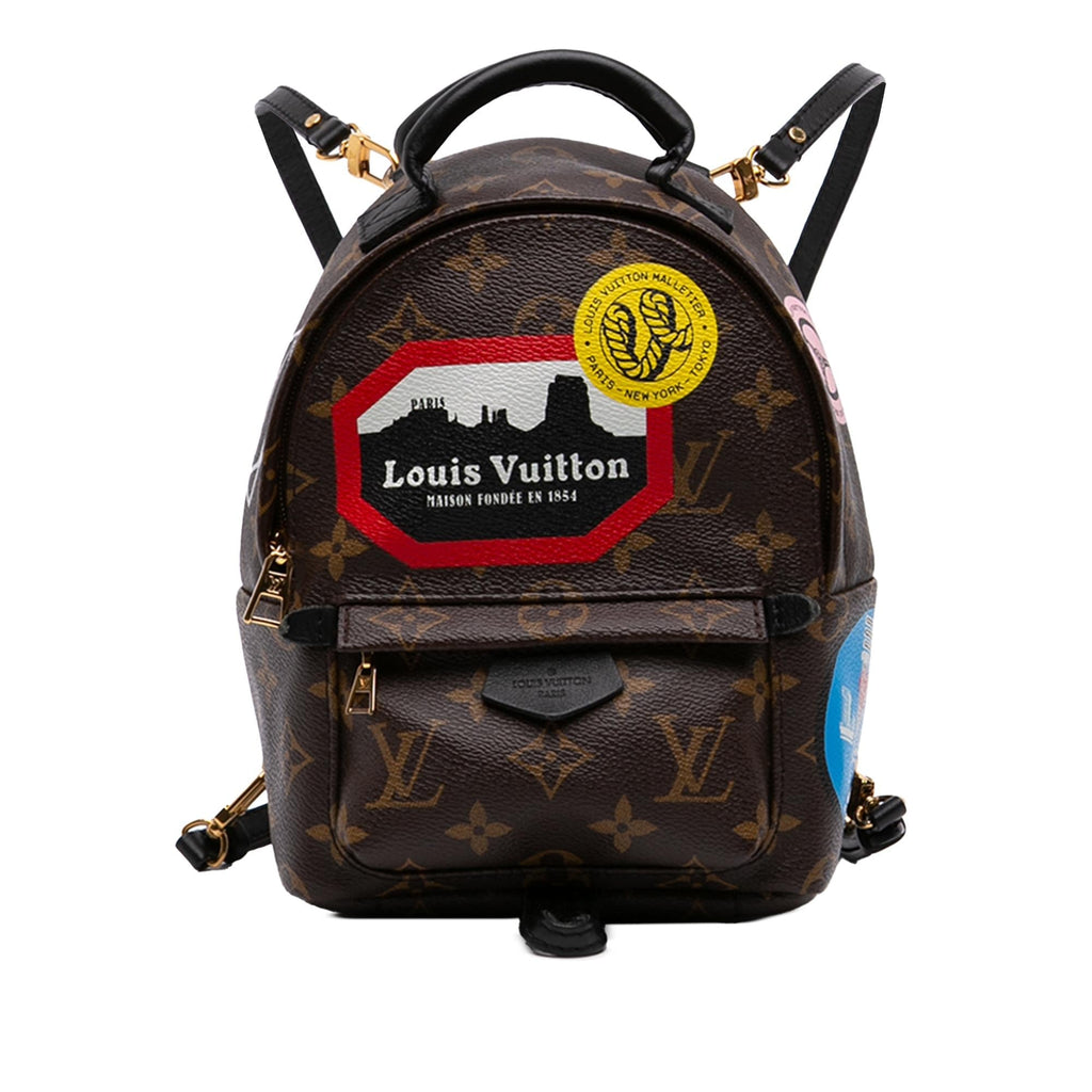 Louis Vuitton Monogram World Tour Mini Palm Springs Backpack - Brown