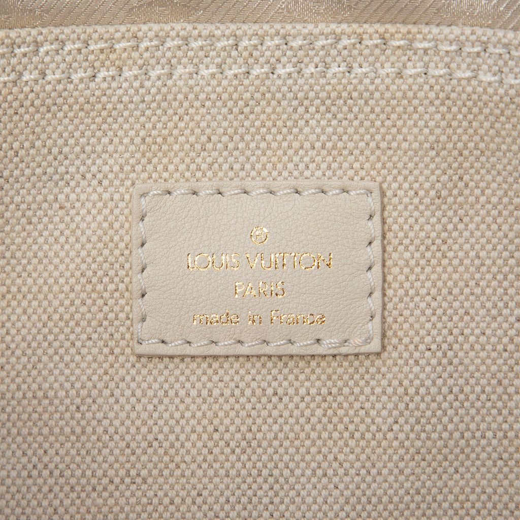 Louis Vuitton Polka Dots Panama Tinkerbell Satchel - White