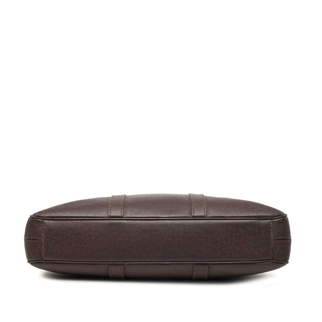 Louis Vuitton Taiga Porte Documents Voyage PM Tote Bag - Brown