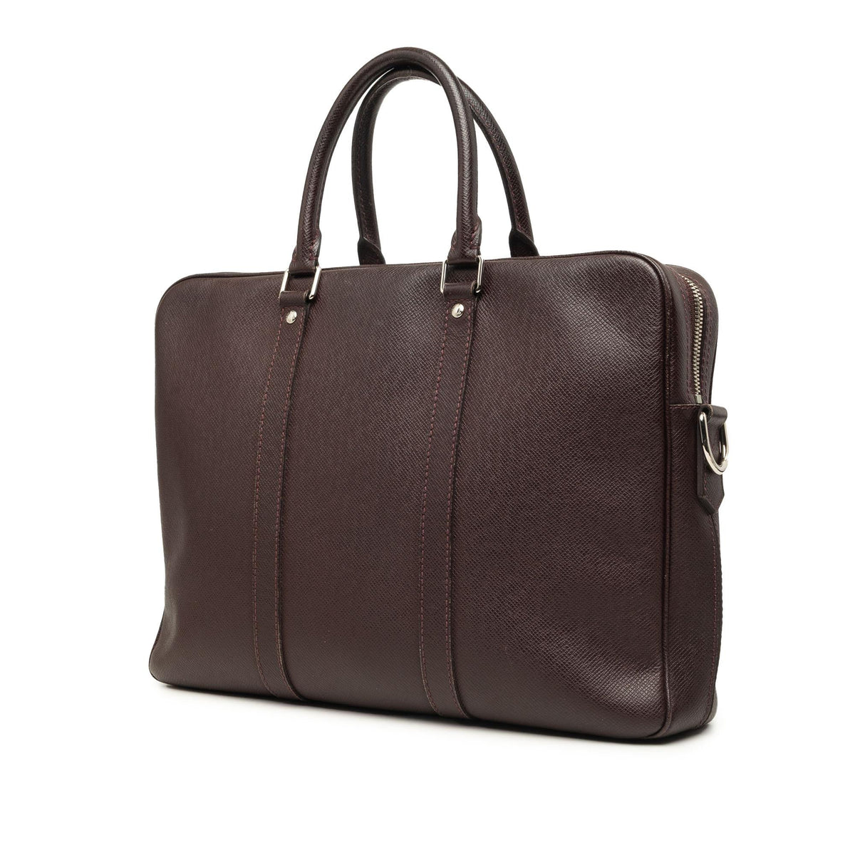 Louis Vuitton Taiga Porte Documents Voyage PM Tote Bag - Brown