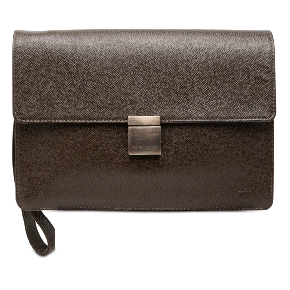 Louis Vuitton Taiga Selenga Clutch - Brown