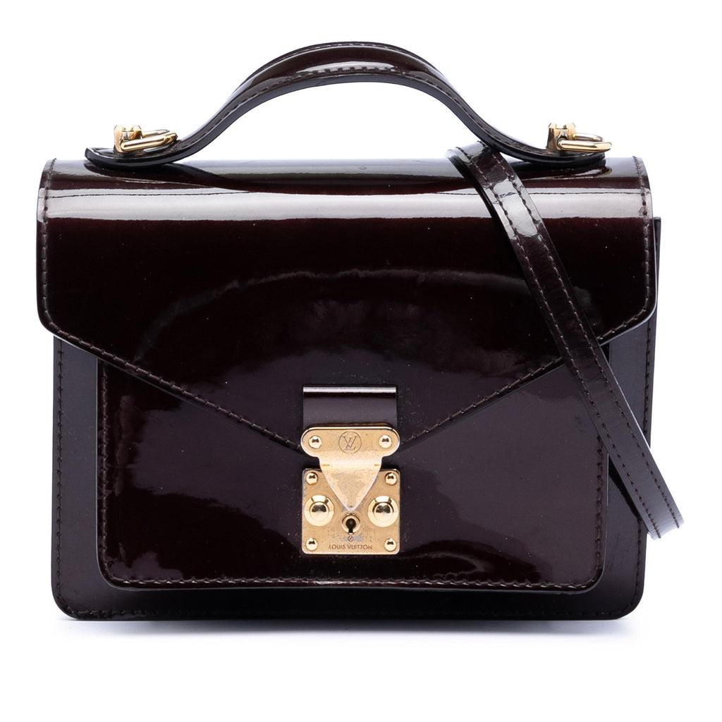 Louis Vuitton Vernis Monceau BB Satchel - Purple