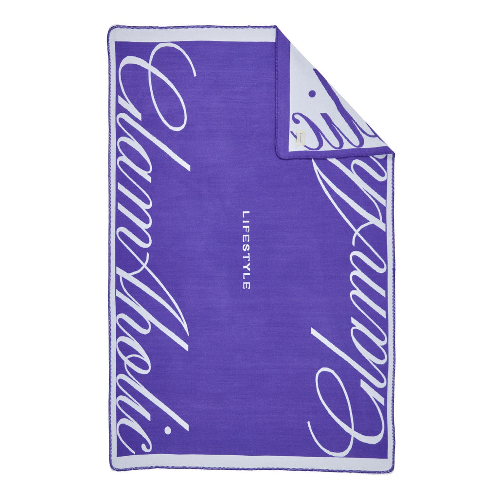 SIGNATURE LUXE THROW BLANKET - PURPLE