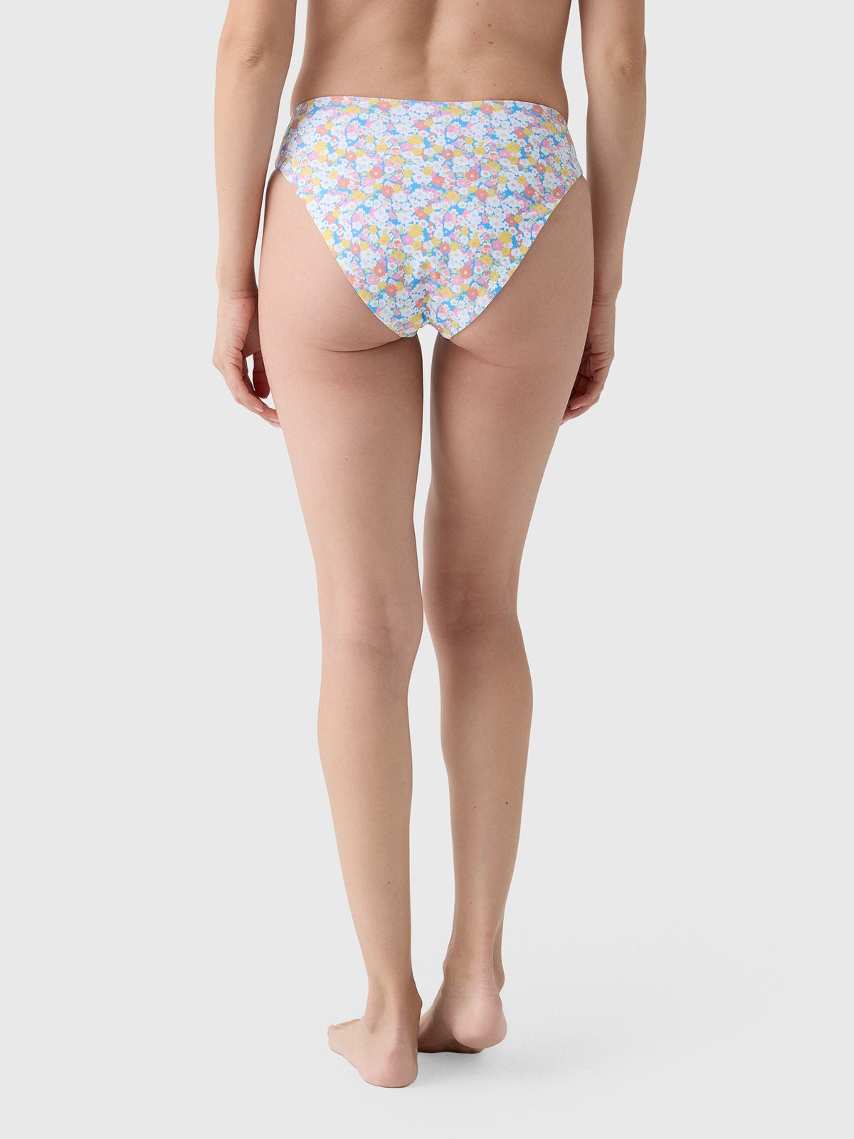Minnow Women's Jasmine Blossom Mid Rise Bikini Bottom