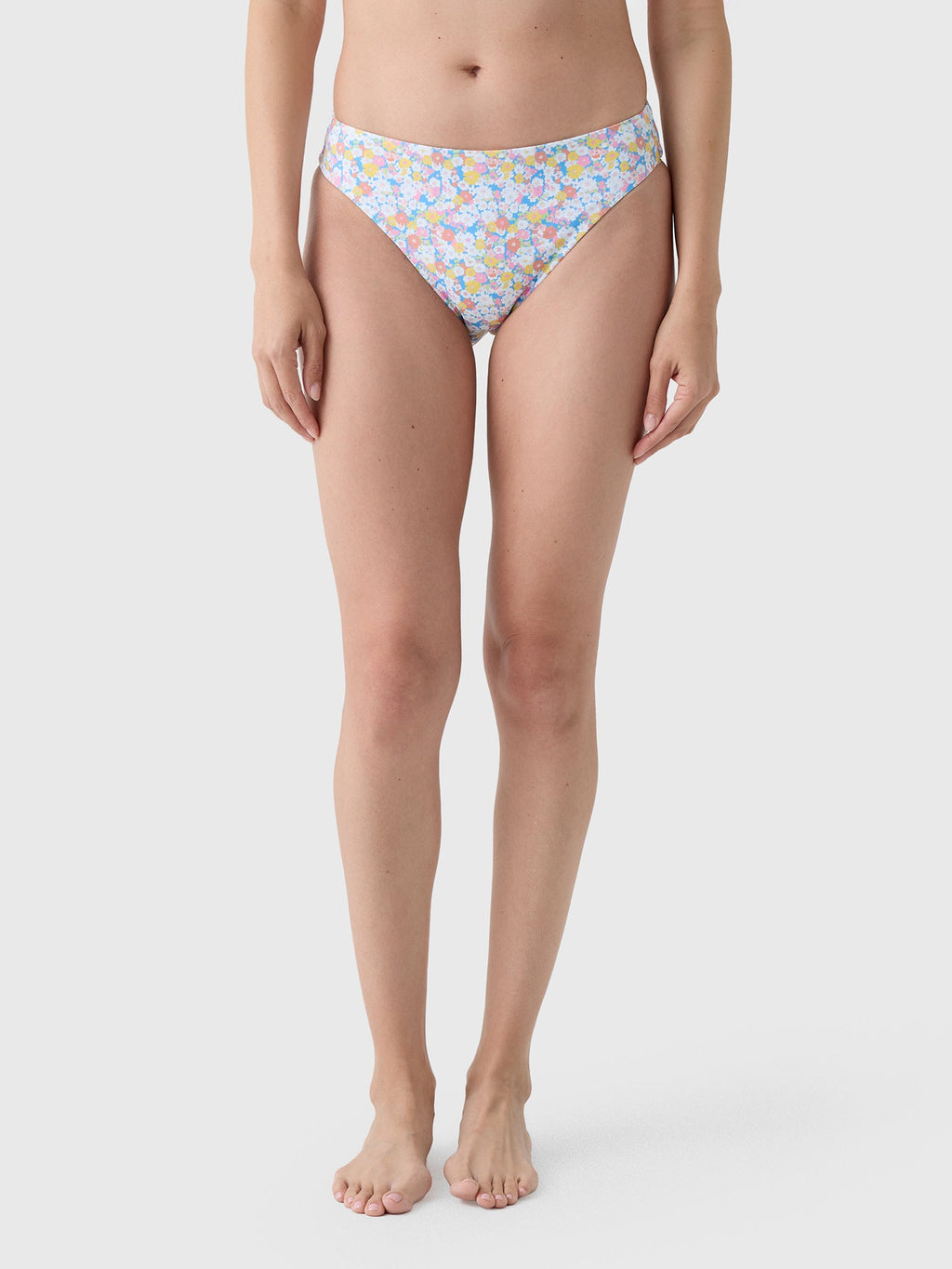 Minnow Women's Jasmine Blossom Mid Rise Bikini Bottom