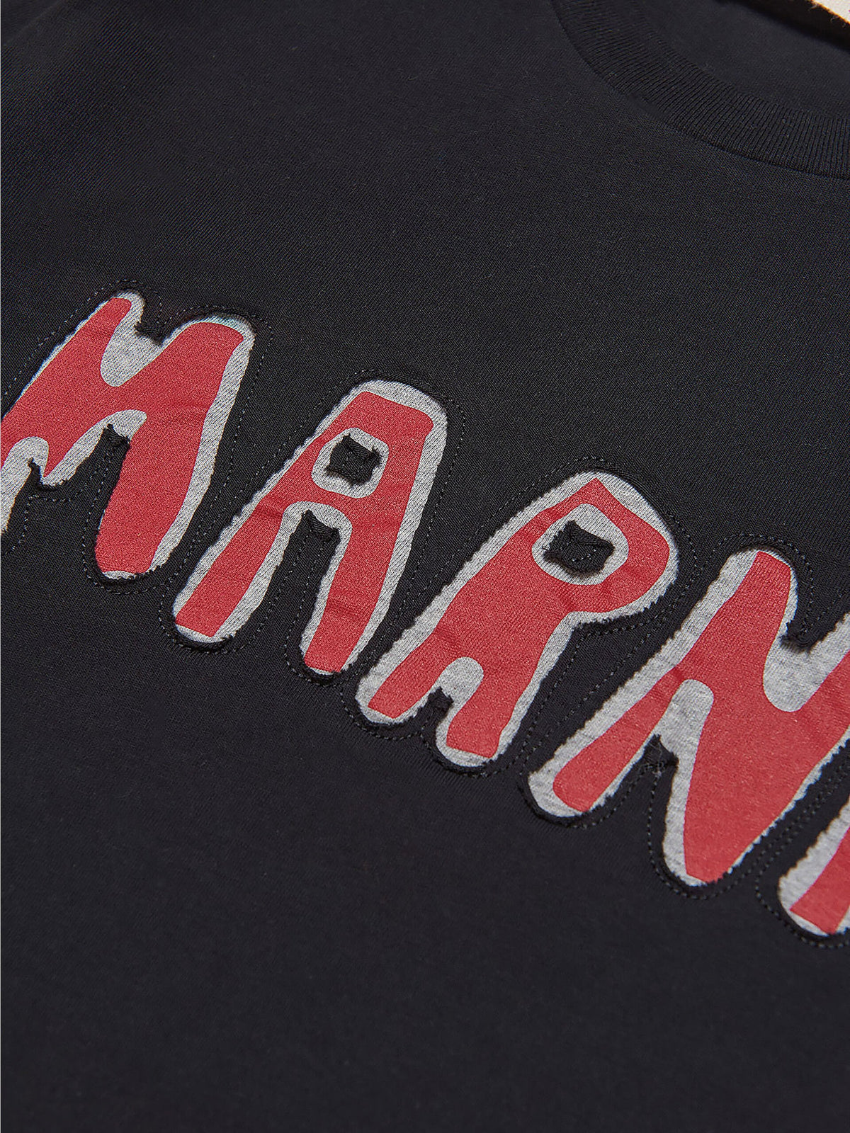 MARNI Jersey T-Shirt With Logo Kids Apparel