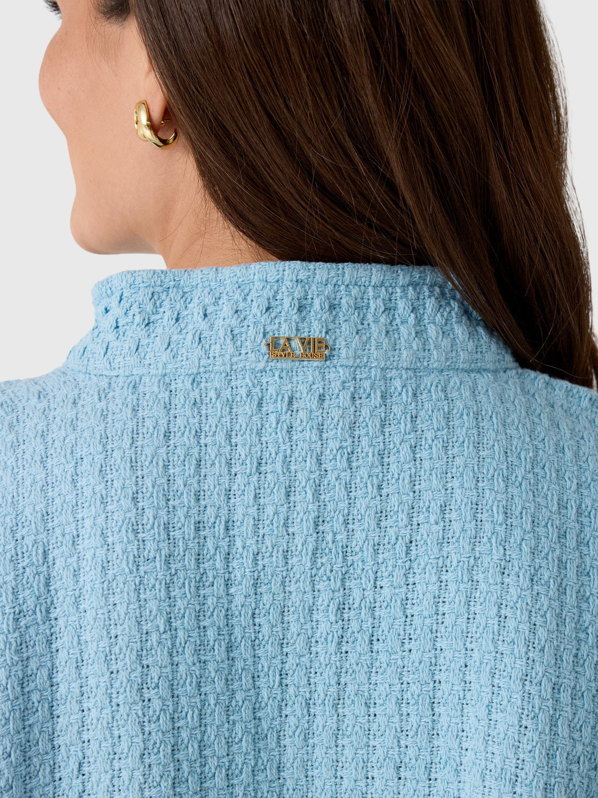 La Vie Women's Knit Cropped Jacket