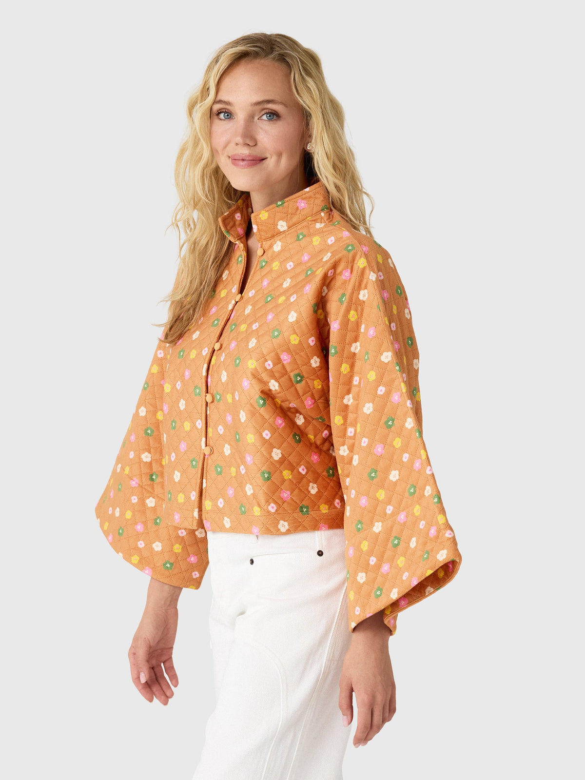 La Vie Women's Quilted Cropped Jacket