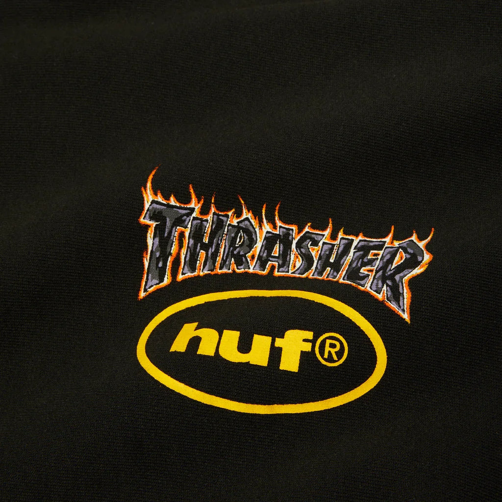 HUF x Thrasher Meltdown Heavyweight Hoodie