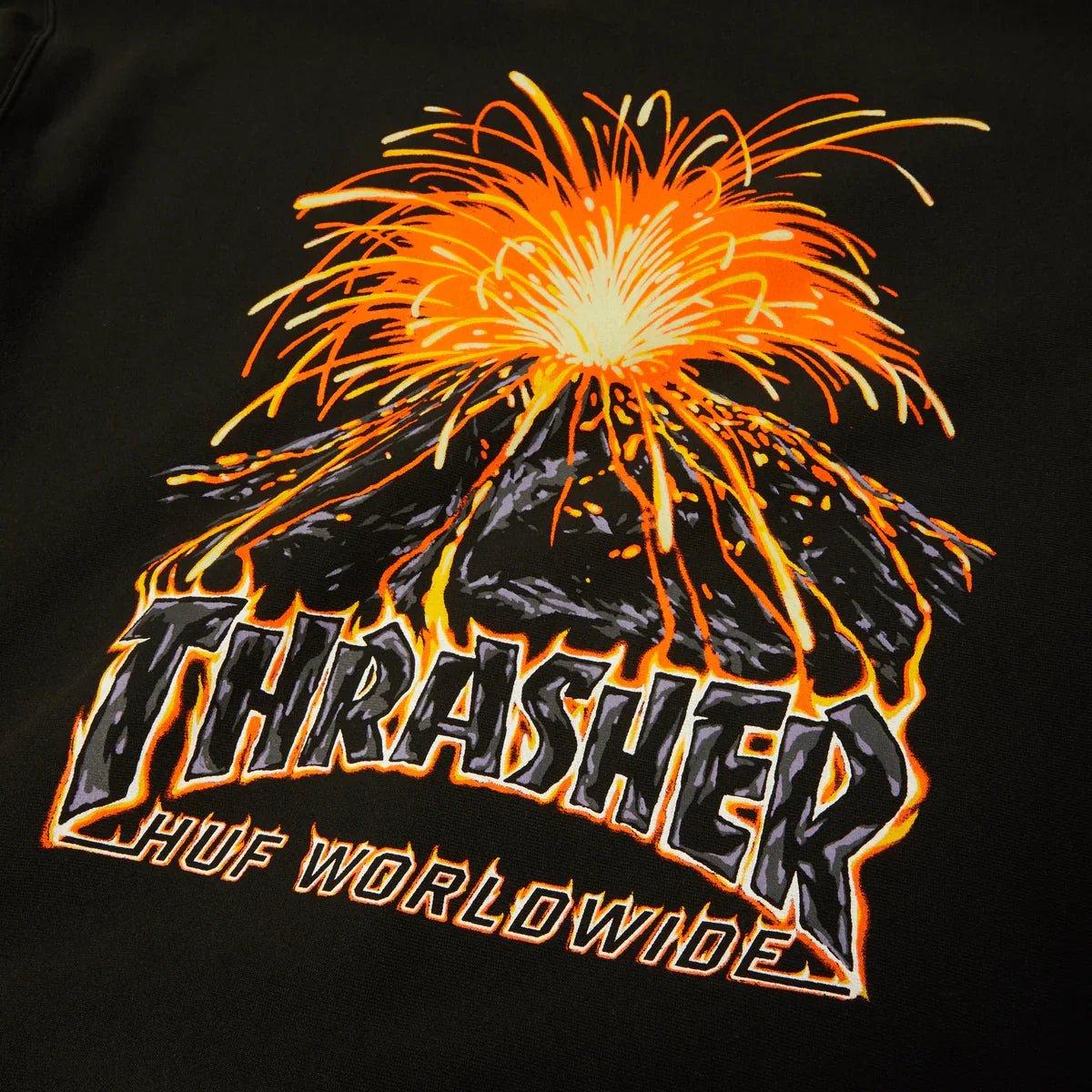 HUF x Thrasher Meltdown Heavyweight Hoodie