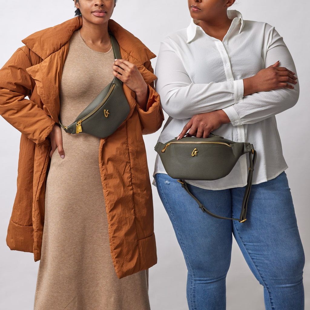 PEBBLE FANNY PACK - OLIVE GREEN