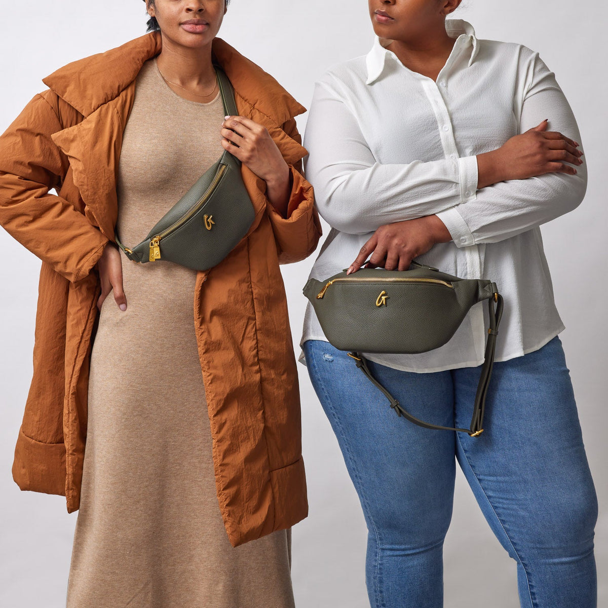 PEBBLE FANNY PACK - OLIVE GREEN
