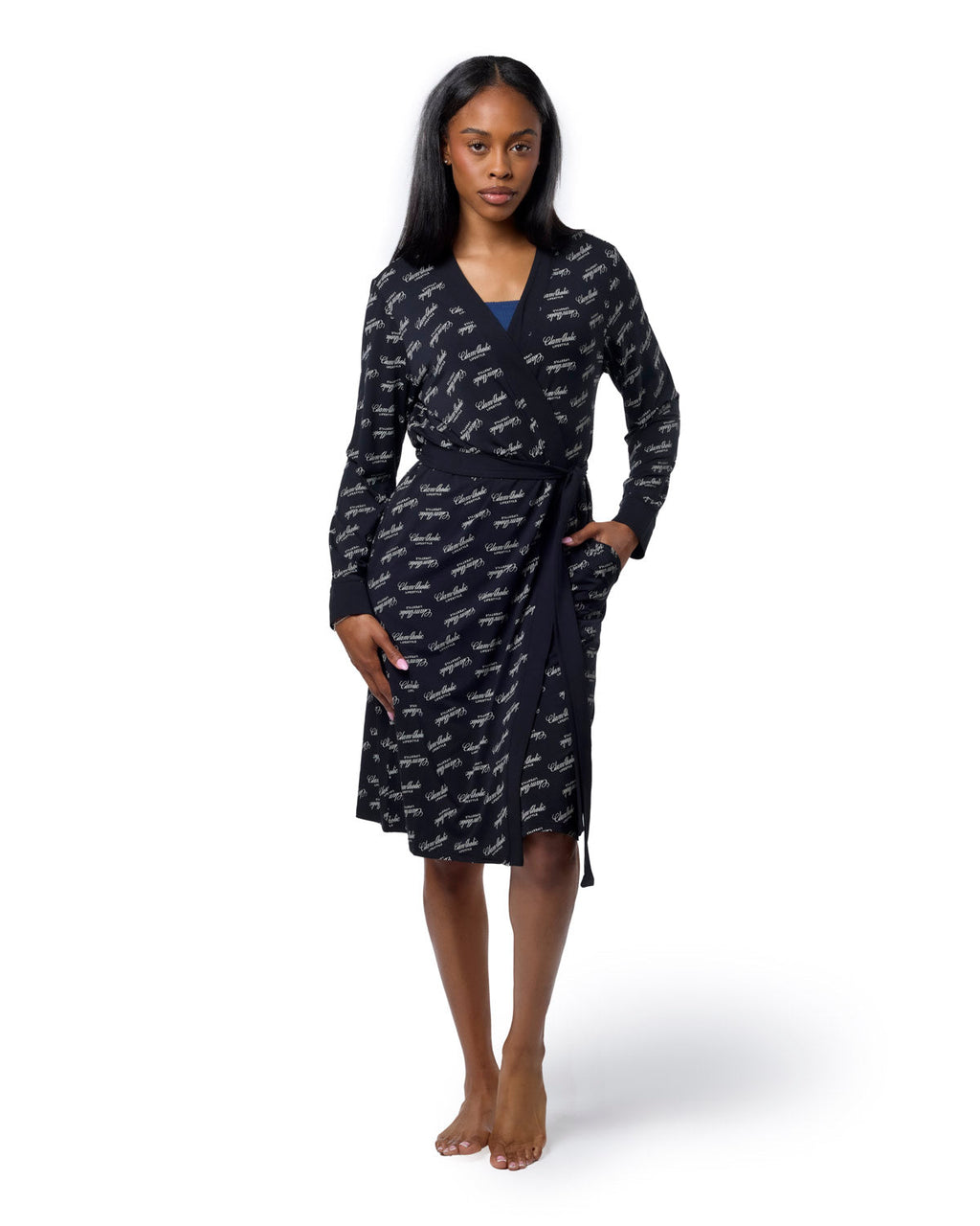 SIGNATURE LUXE ROBE - BLACK