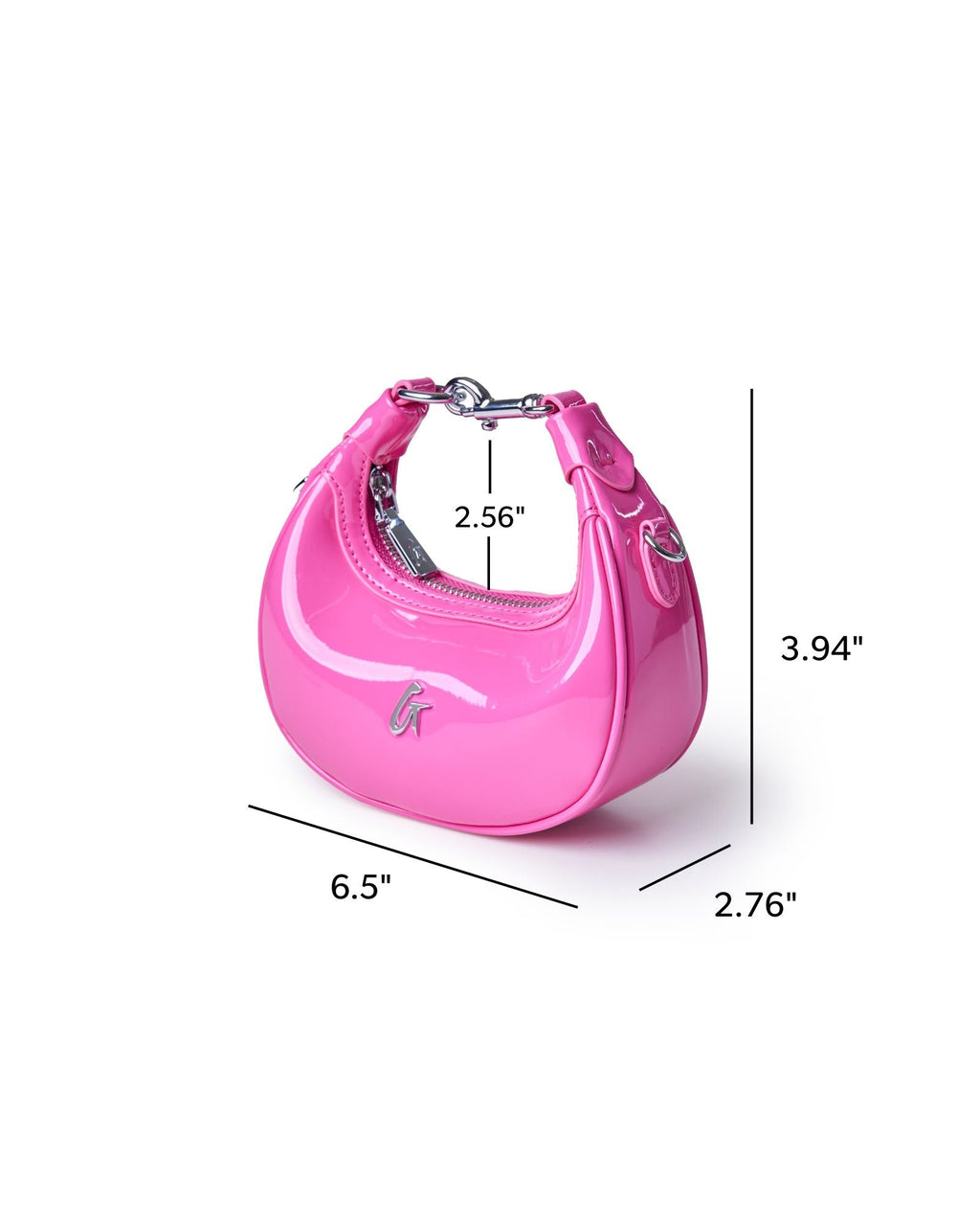 NANO MIRROR HOBO BAG - MIRROR HOT PINK