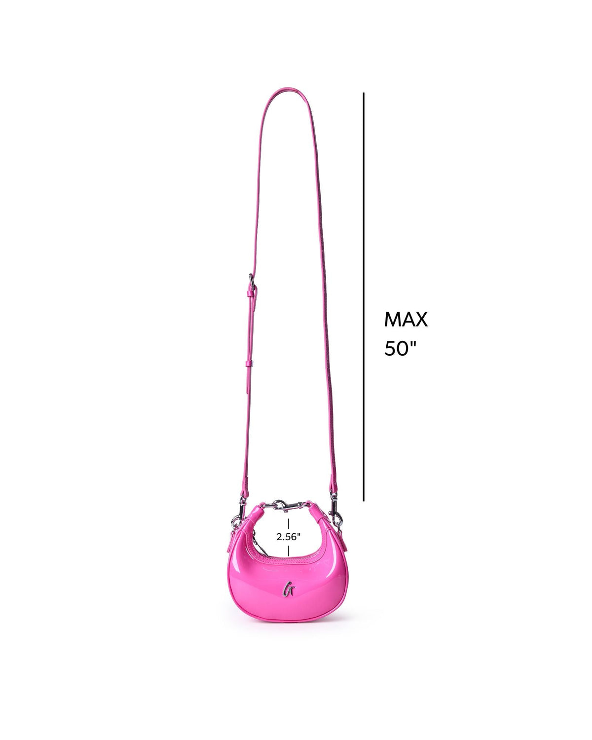 NANO MIRROR HOBO BAG - MIRROR HOT PINK