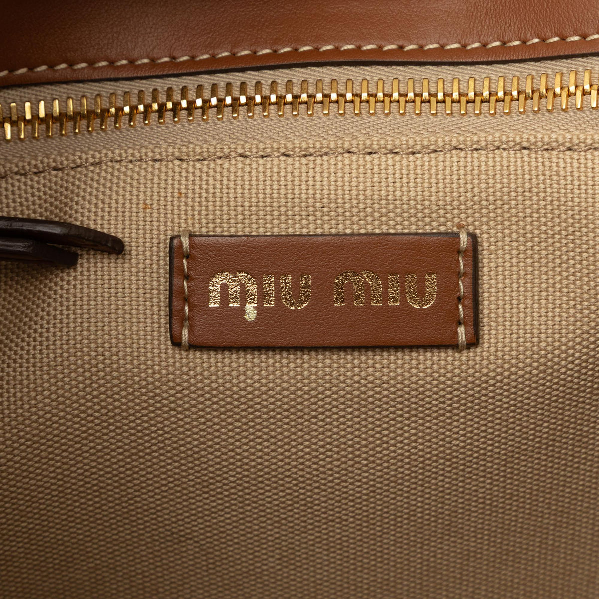 Miu Miu Raffia Straw Fringe Satchel - Beige