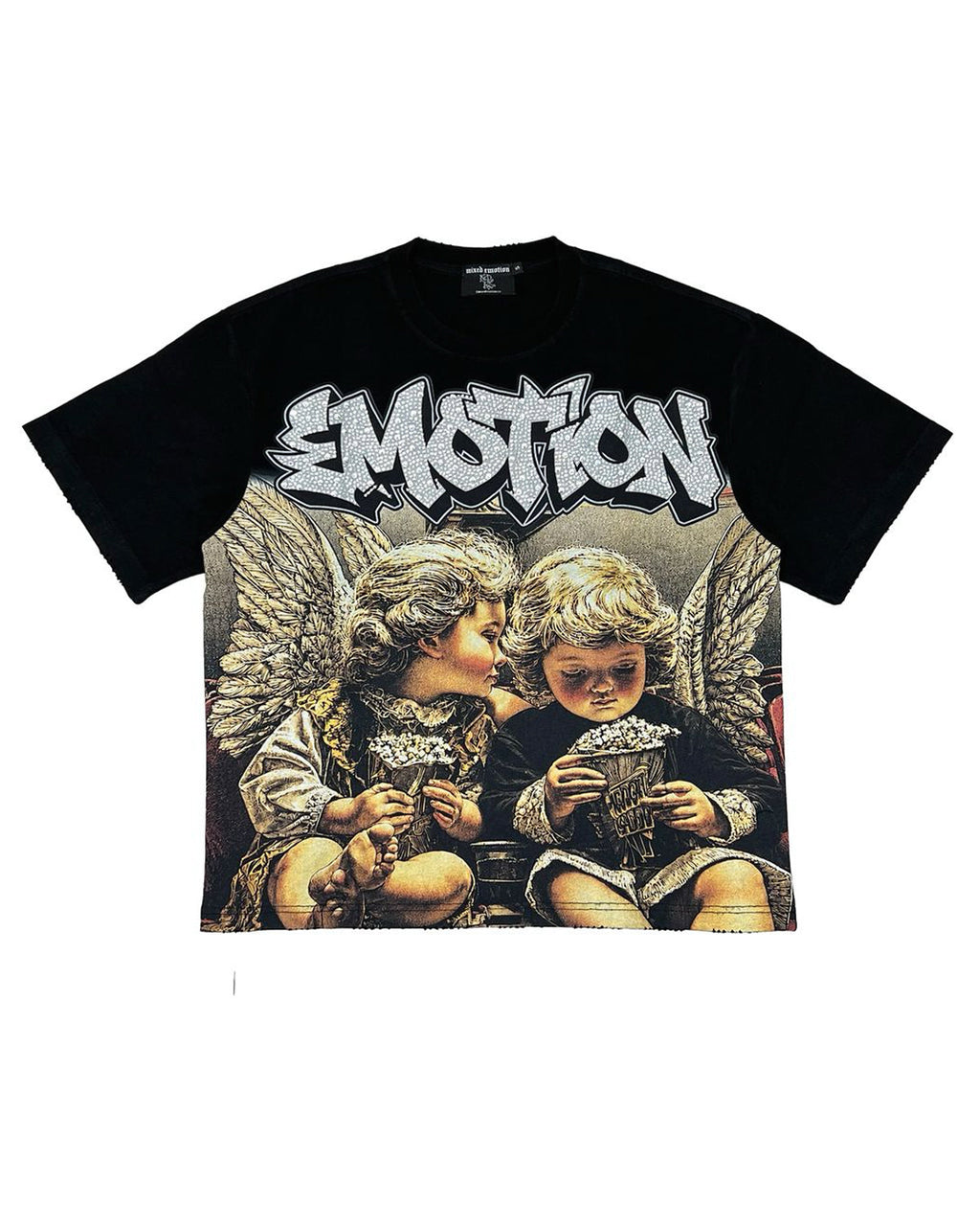 Mixed Emotions Angel Whispers Tee Black