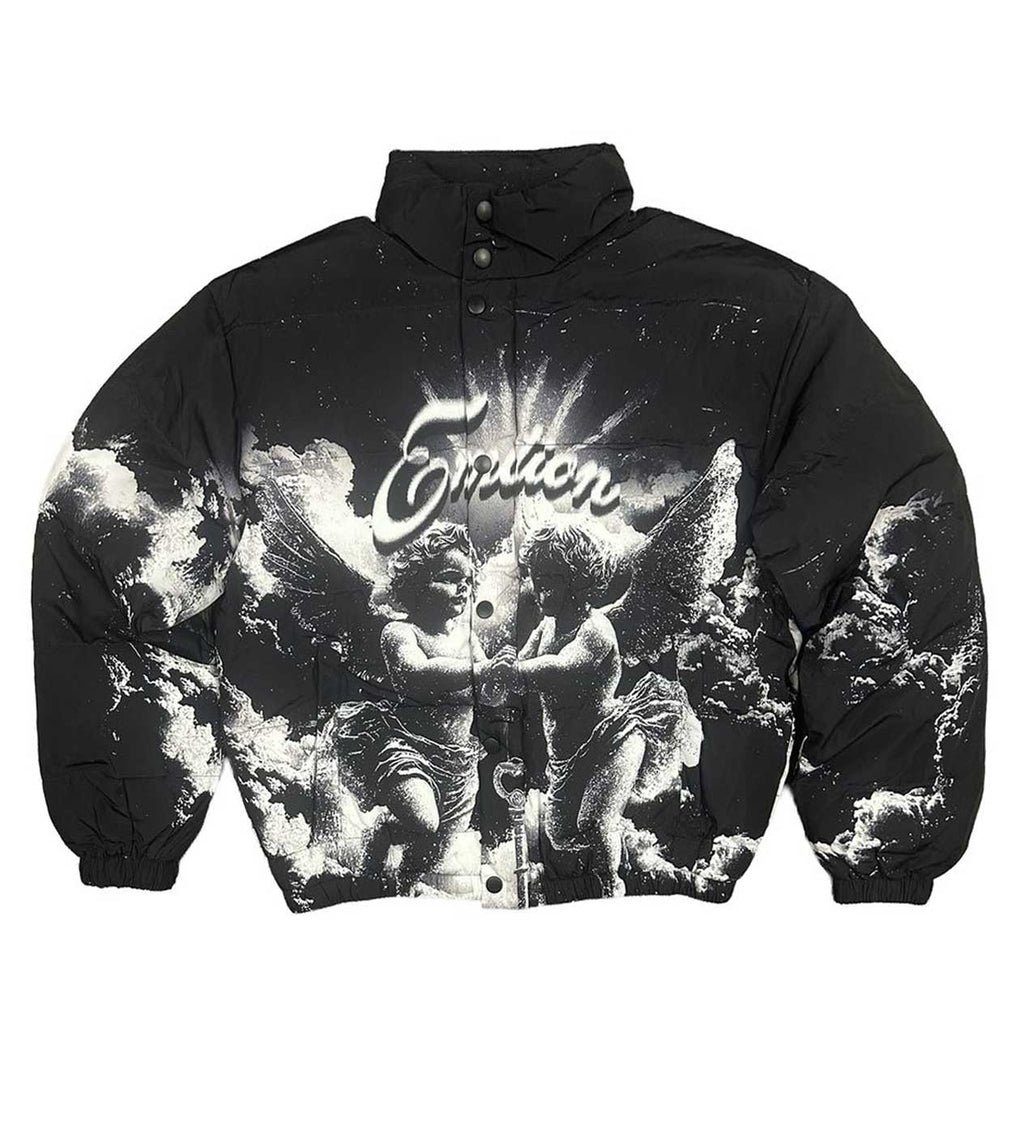 Mixed Emotions Cloud Puffer Jacket Black