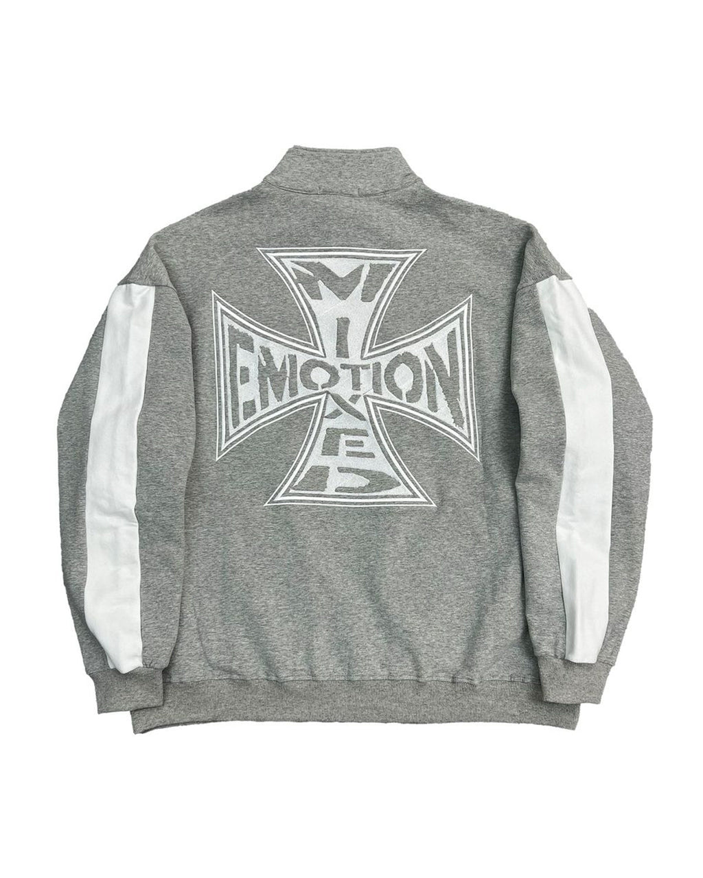 Mixed Emotions Quarter Zip Up Jacket Grey