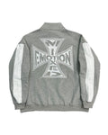 Mixed Emotions Quarter Zip Up Jacket Grey
