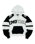 Mixed Emotions Varsity Hoodie Black/White