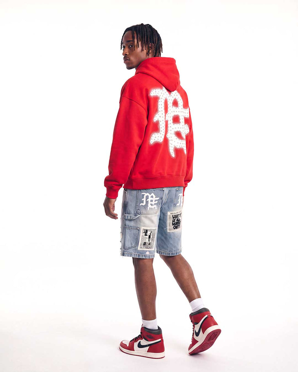 Mixed Emotions AI Denim Shorts Blue