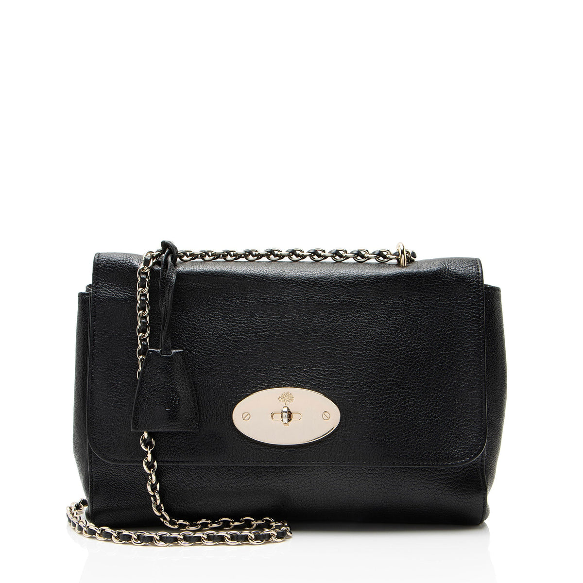 Mulberry Glossy Goat Lily Medium Shoulder Bag - Black