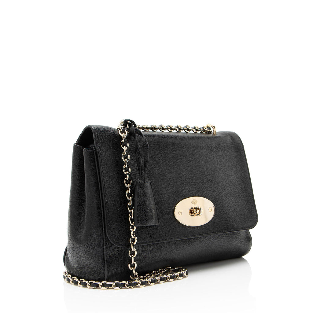 Mulberry Glossy Goat Lily Medium Shoulder Bag - Black