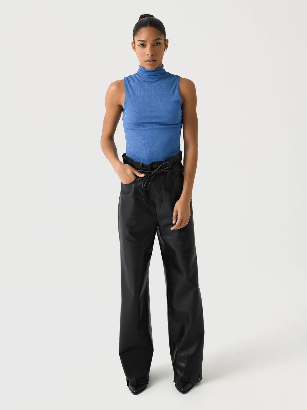 Nanushka Women's Harlee Regenerated Leather Pant
