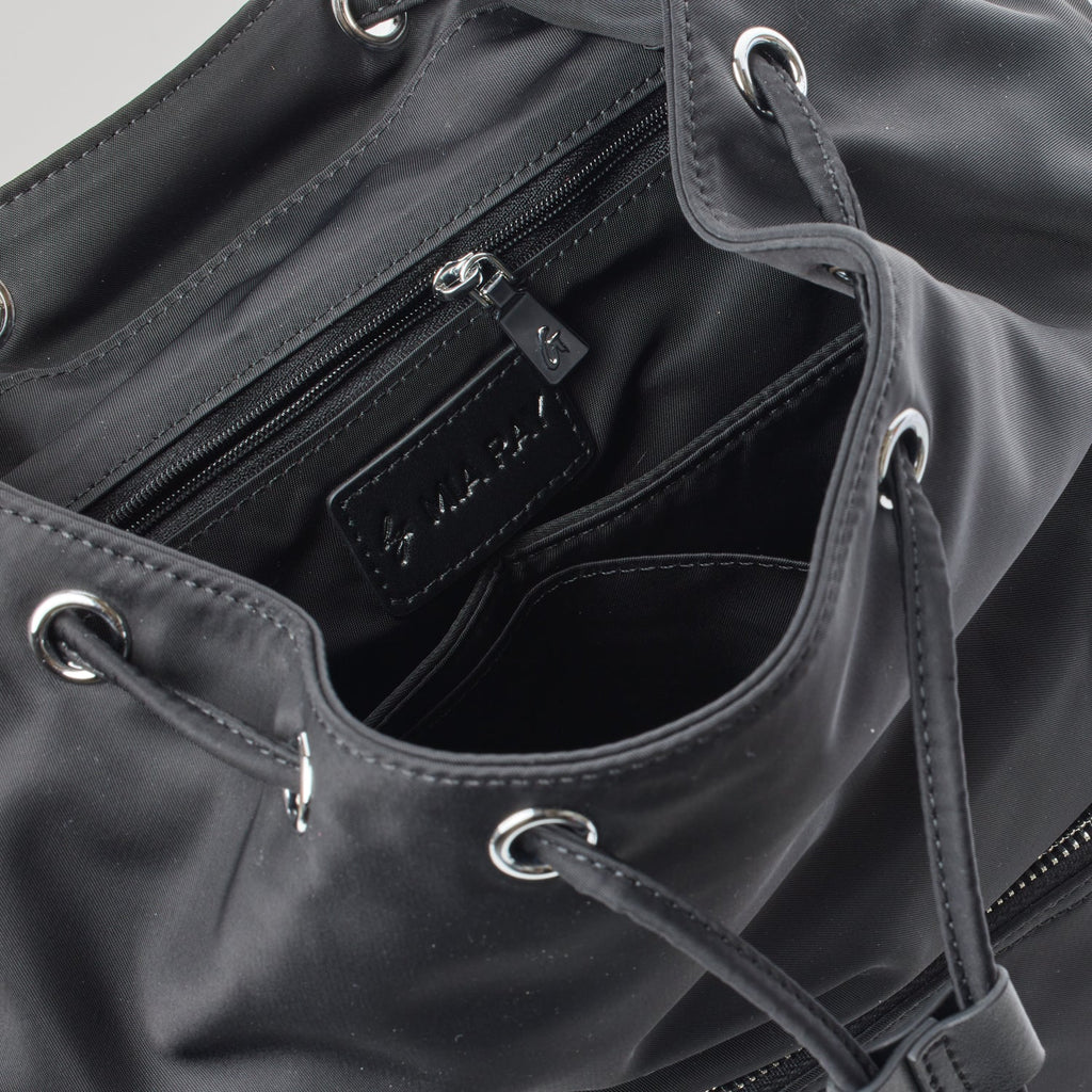 NYLON BACKPACK - BLACK