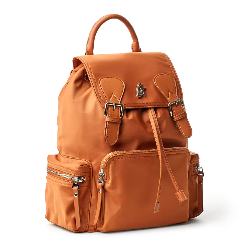 NYLON BACKPACK - BROWN
