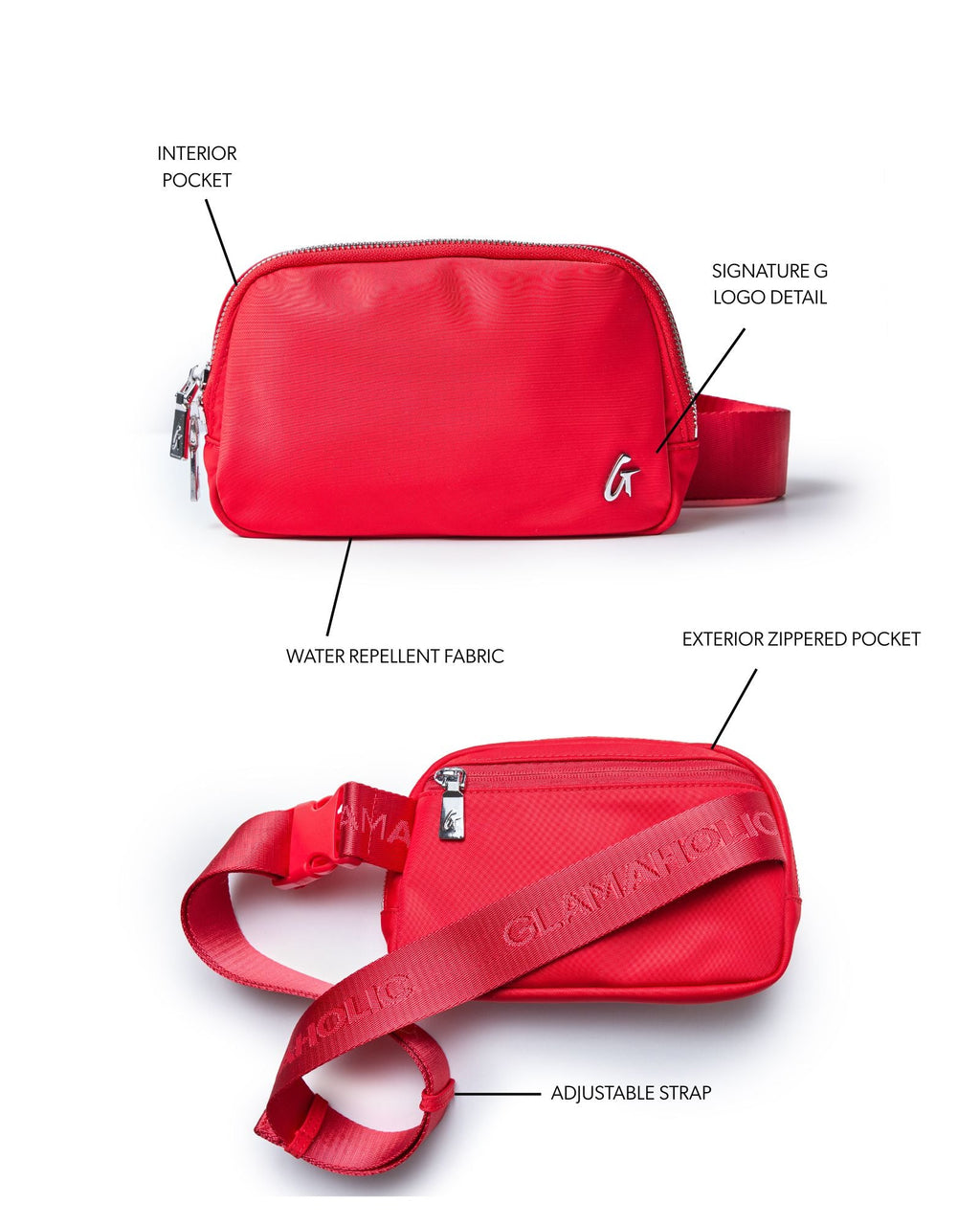 NYLON FANNY PACK - RED