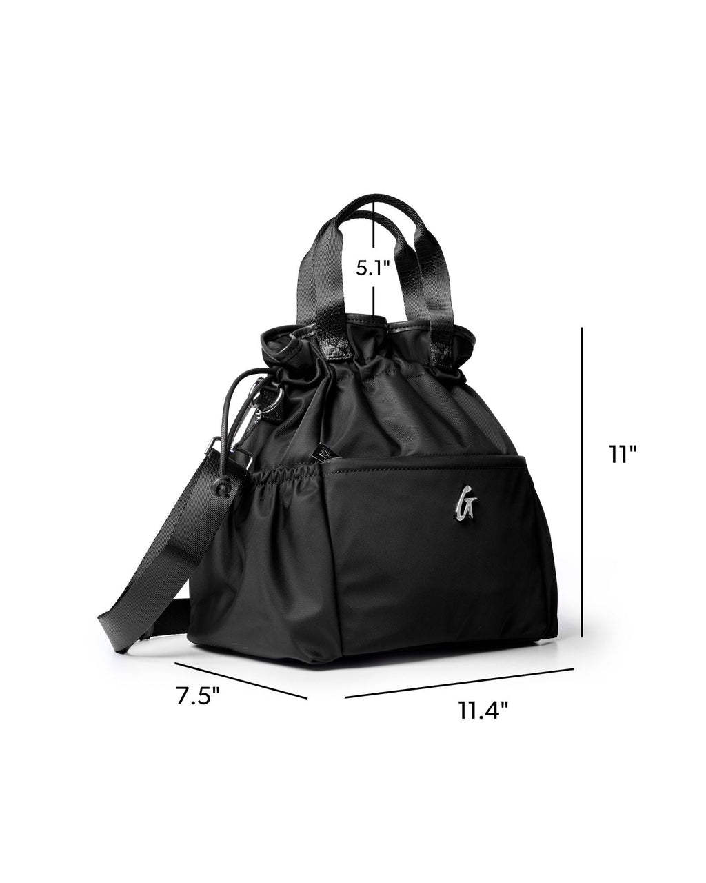 NYLON LUNCH BAG - BLACK